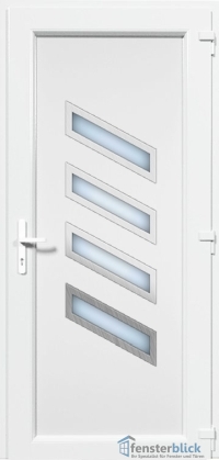 Kunststoff Haustür EL-43 Inox