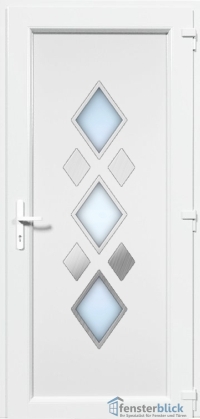 Kunststoff Haustür EL-44 Inox