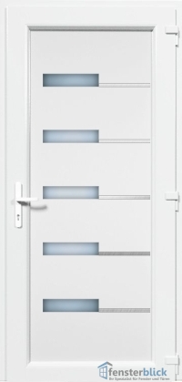 Kunststoff Haustür EL-45 Inox