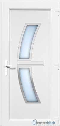 Kunststoff Haustür EL-47 Inox