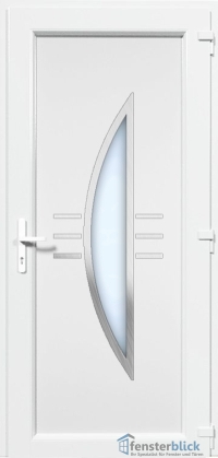 Kunststoff Haustür EL-48 Inox