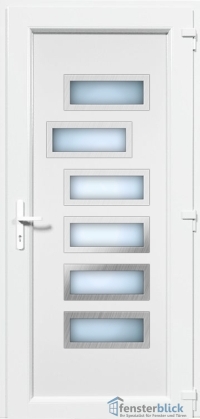 Kunststoff Haustür EL-49 Inox
