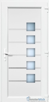 Kunststoff Haustür EL-50 Inox