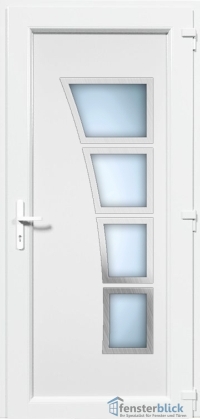 Kunststoff Haustür EL-52 Inox