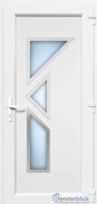 Kunststoff Haustür EL-53 Inox