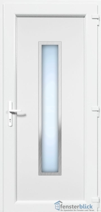 Kunststoff Haustür EL-54 Inox