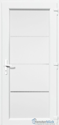 Kunststoff Haustür EL-57 Inox