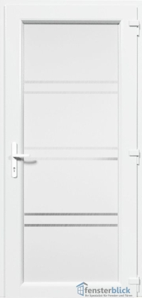 Kunststoff Haustür EL-58 Inox