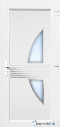 Kunststoff Haustür EL-59 Inox