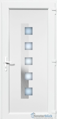 Kunststoff Haustür EL-60 Inox