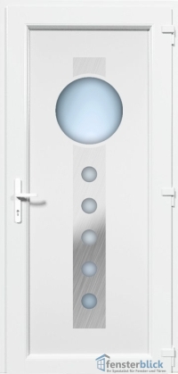 Kunststoff Haustür EL-61 Inox