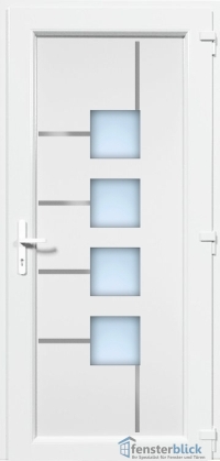Kunststoff Haustür EL-63 Inox