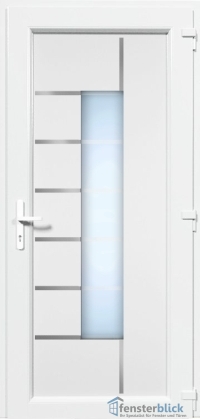 Kunststoff Haustür EL-64 Inox