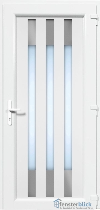 Kunststoff Haustür EL-67 Inox