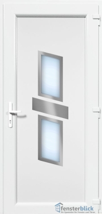 Kunststoff Haustür EL-68 Inox