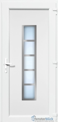 Kunststoff Haustür EL-69 Inox