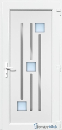 Kunststoff Haustür EL-70 Inox