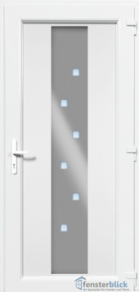 Kunststoff Haustür EL-71 Inox