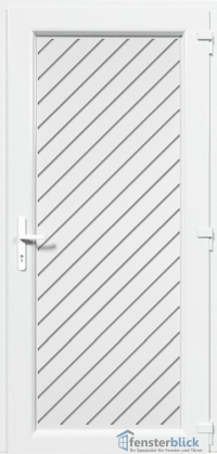 Kunststoff Haustür EL-75 Inox