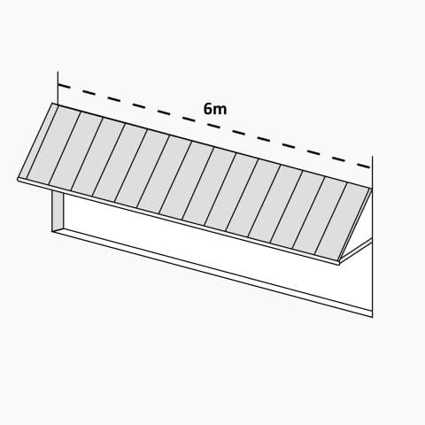 Markise 6m breit