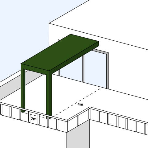 Pergola Grün Balkon