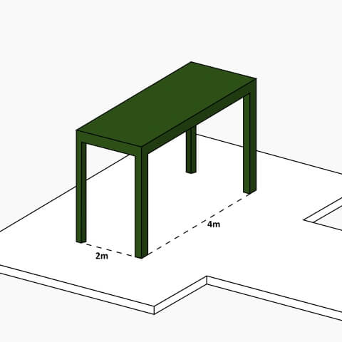 Pergola Grün Freistehend