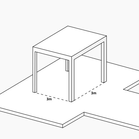 Pergola Weiß Freistehend