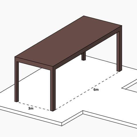 Pergola Braun Freistehend