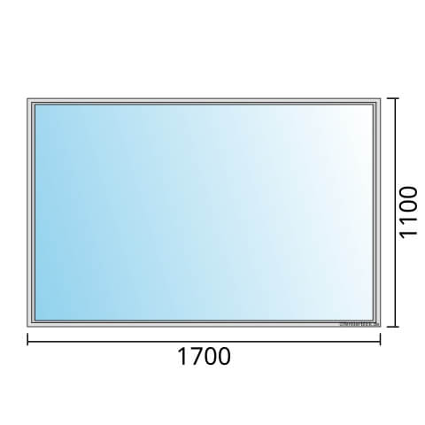 Einflügeliges Fenster 170x110 cm mit Festverglasung im Rahmen