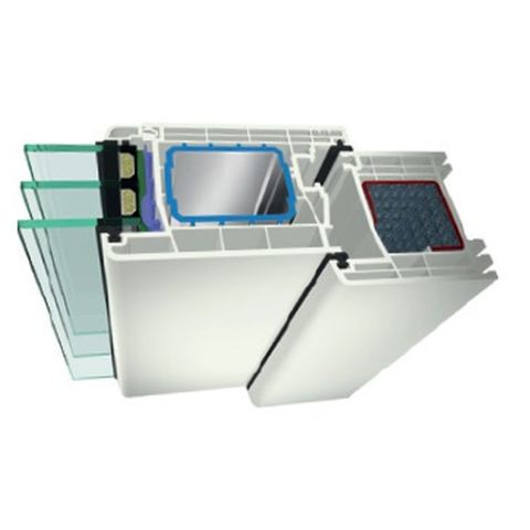 Haustür Gealan S 9000 - Blendrahmen Schnitt