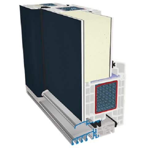 Haustür Gealan S 9000 in Anthrazit (RAL 7016) - Design