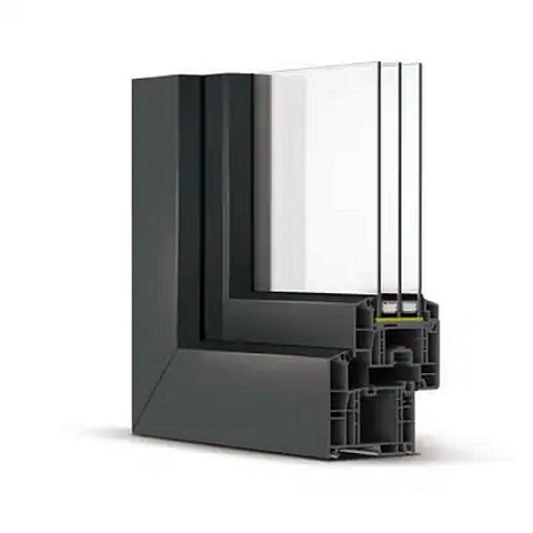 Kunststof kozijnen Rehau GENEO Profiel antraciet