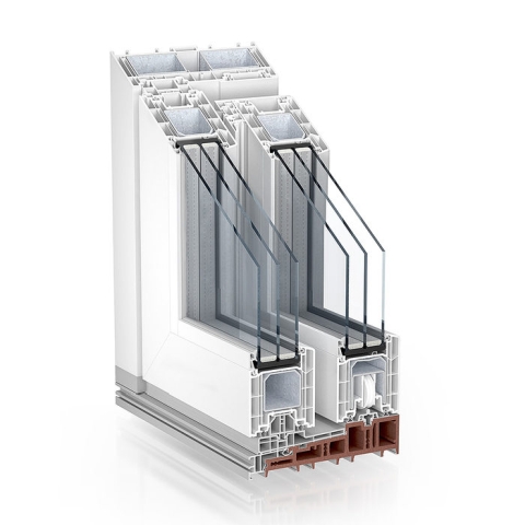 Kunststoff Schiebesystem PremiDoor 88 Weiß