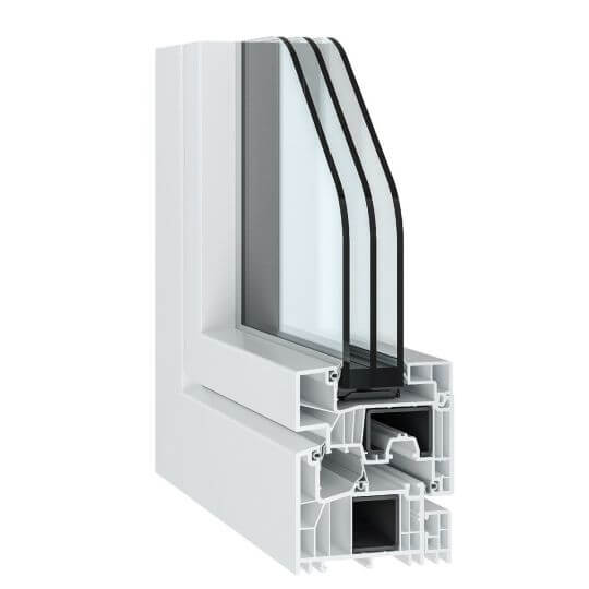 Kunststof Kozijnen Salamander greenEvolution 76 box wit
