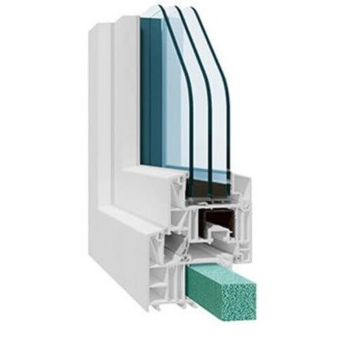 Kunststof Kozijnen bluEvolution 82 evoCore Wit