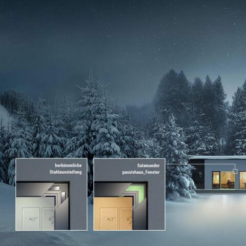 Salamander evoCore vergelijking – frame met staalversterking vs. schuim van kozijnenblik