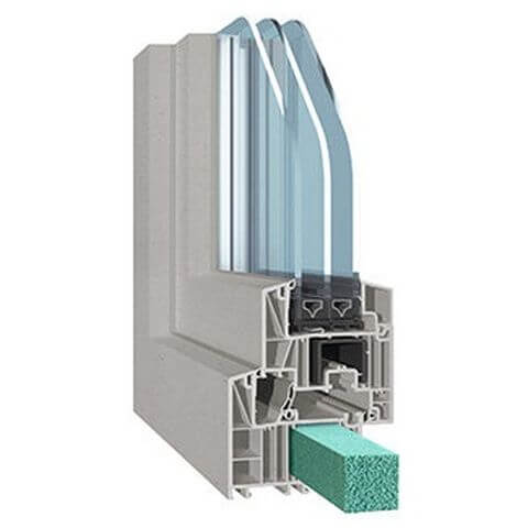 Kunststof Kozijnen Salamander evoCore Greta olijfgrijs