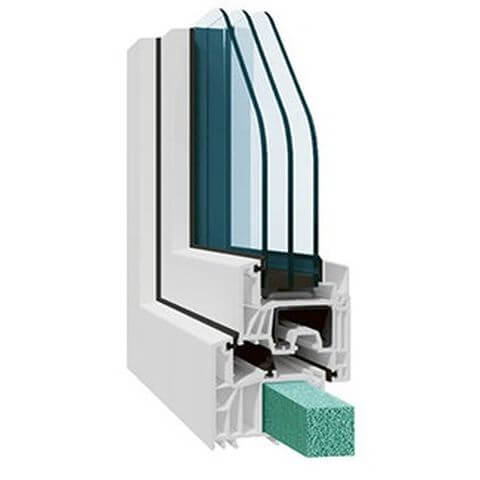 Kunststof Kozijnen Salamander greenEvolution evoCore wit