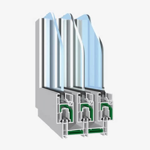 Fenster Salamander evolutionDrive 60 Profil 3-läufig