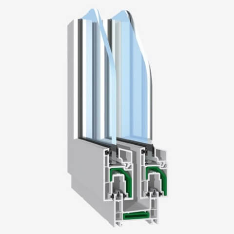 Kunststofffenster evolutionDrive 60 Weiß