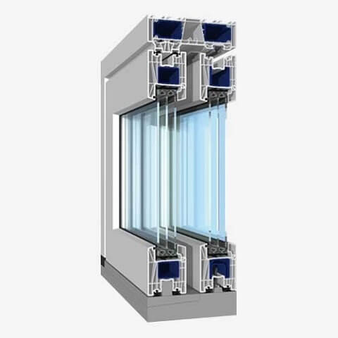 Hebeschiebetür evolutionDrive HST 82 Weiß