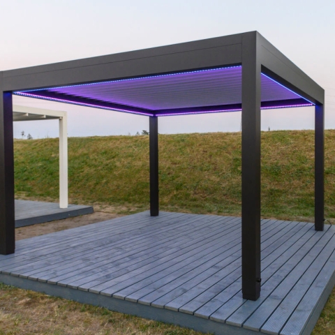 Pergola Terra Bioclimatic MAA Anthrazit LED
