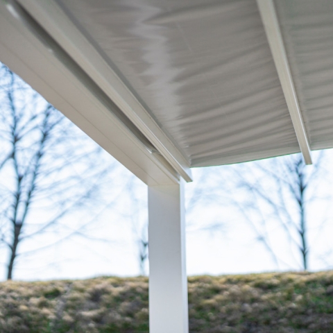 Pergola Terra Cabrio Yer Weiß Dach