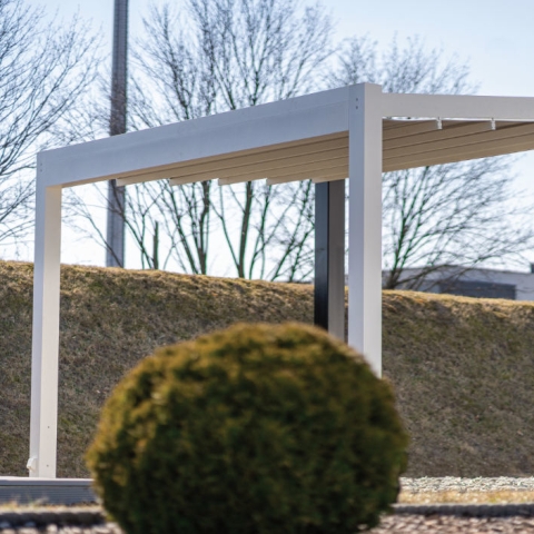 Pergola Terra Cabrio Yer Weiß Garten