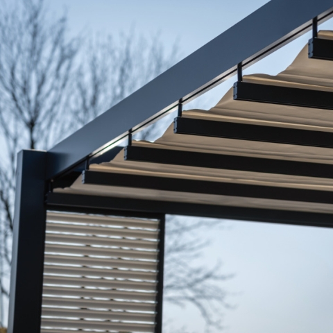 Pergola Anthrazit Garten Sonnenschutz