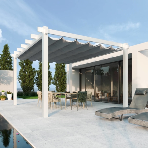 Pergola Terra Jord Weiß Terrasse