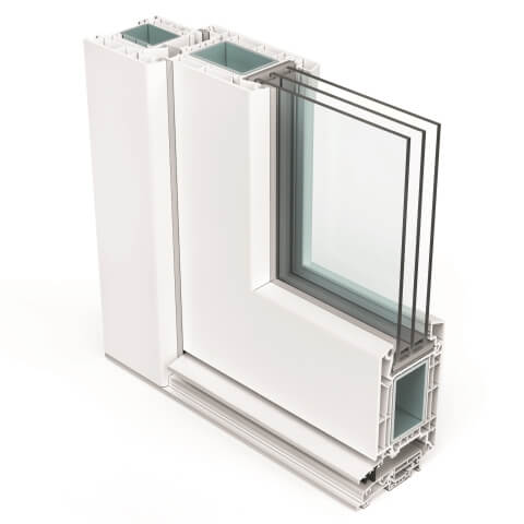 Kunststofftürprofil Veka Softline 76