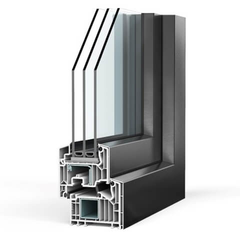 Veka aluminium voorzetblende AluConnect kunststof kozijnprofiel