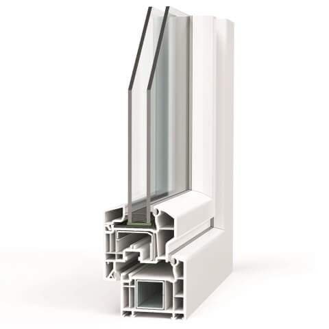 Kunststofffenster Veka Softline 70 AD halbflächenversetzt