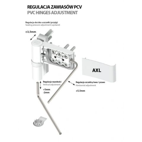 Drutex Haustür mit Türband WALA AXL einstellen
